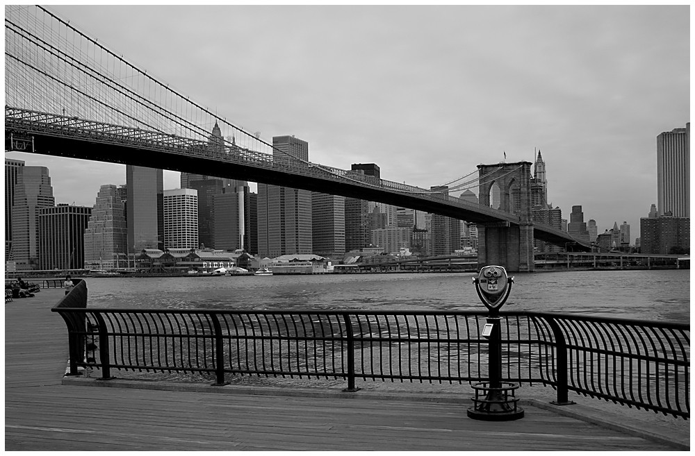 an der Brooklyn Bridge