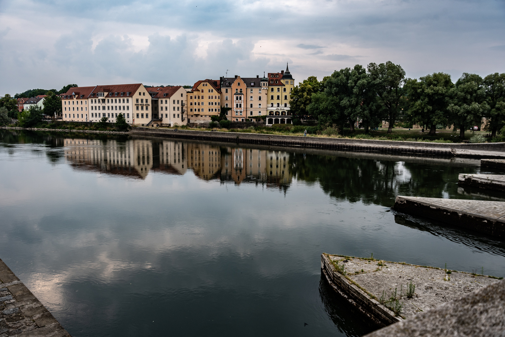 an der Donau in Regensburg