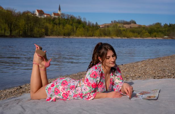 An der Donau mit Gabriela