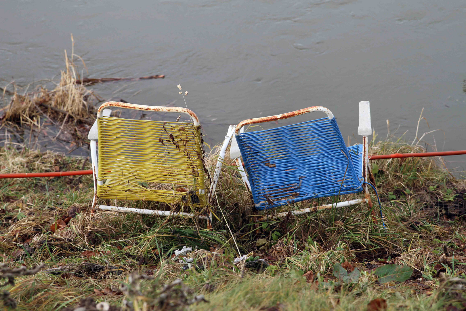 An der Donau stehen gelassen