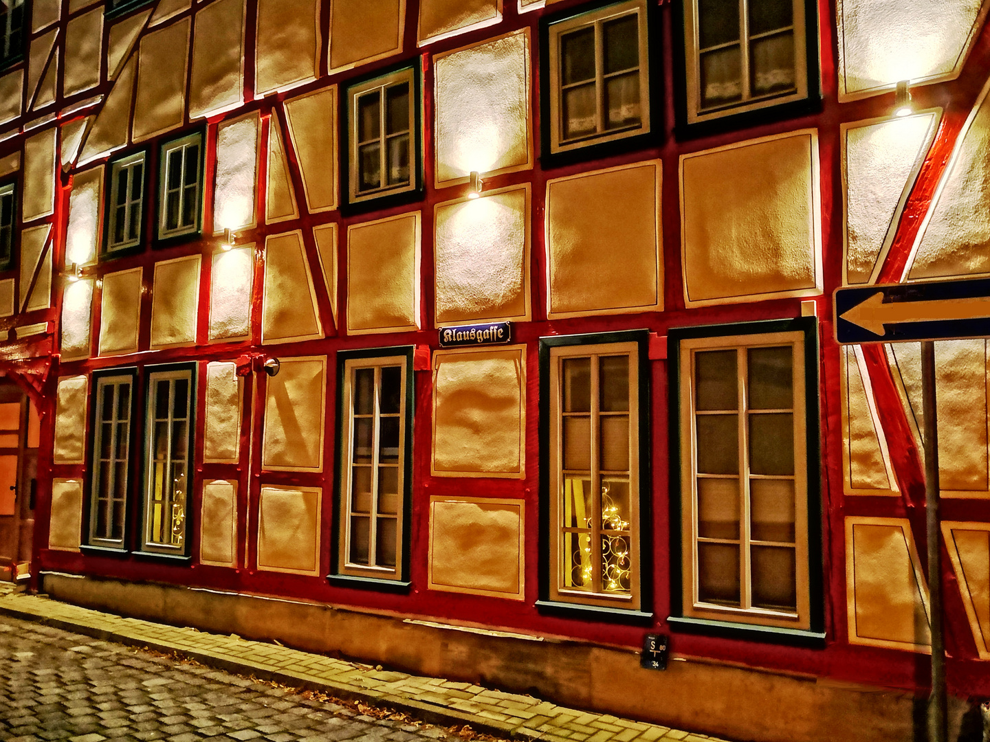 An der Ecke zur KLausgasse in Heilbad Heiligenstadt - Das Orginalfoto