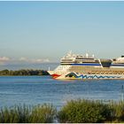 An der Elbe - Aidasol - ein Schiff der Kussmundflotte...