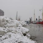 An der Elbe im Winter