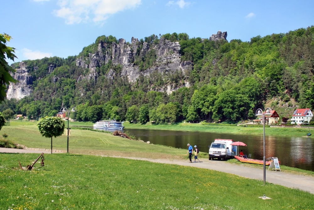 An der Elbe in der sächsischen Schweiz