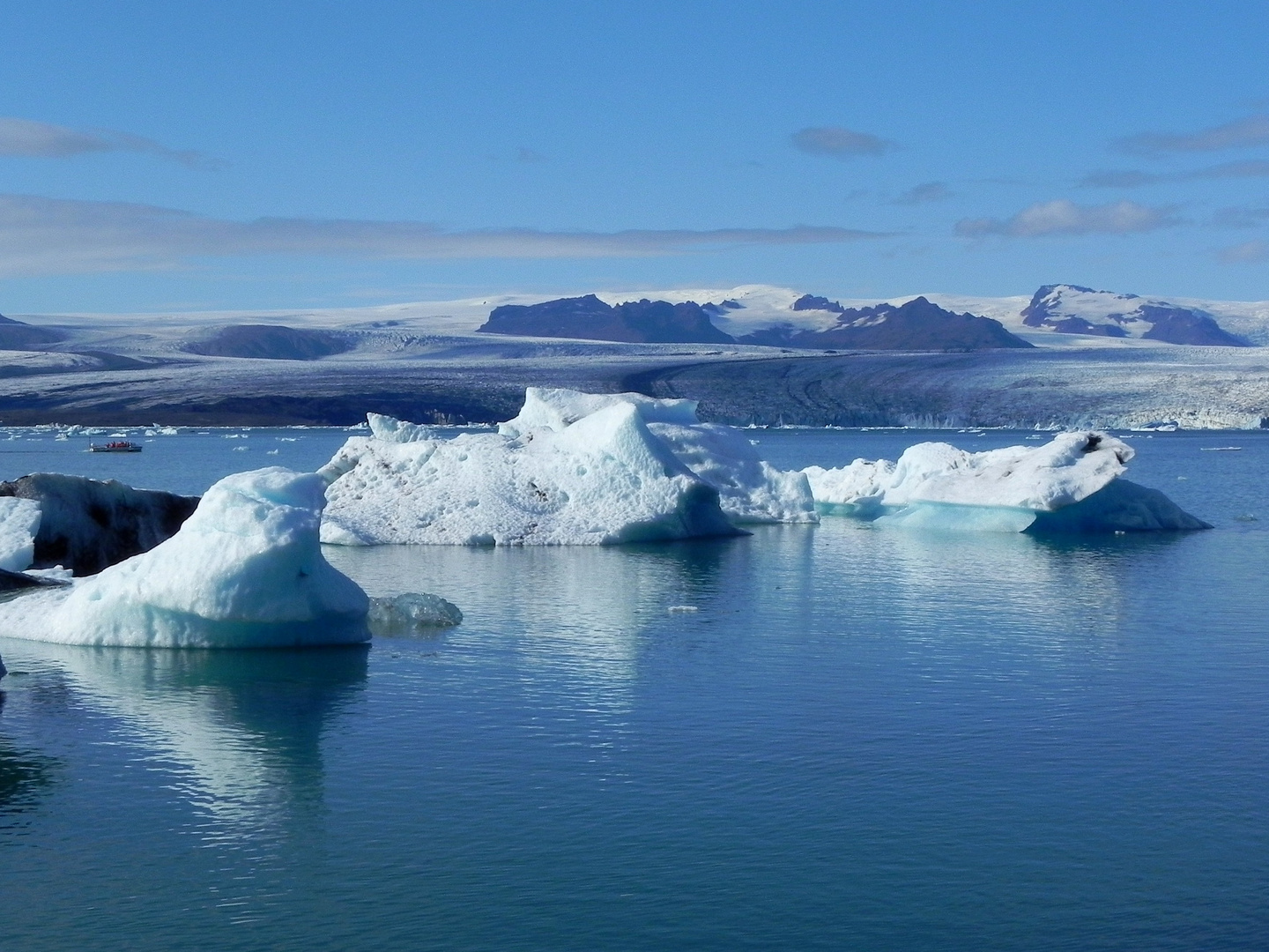 An der Gletscherlagune des Vatnajökull