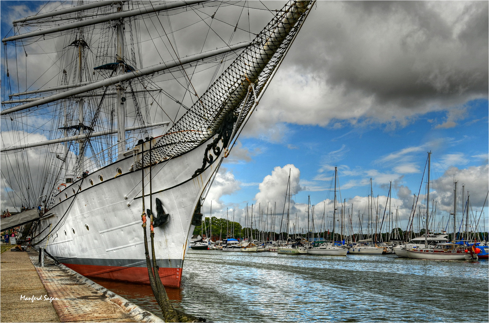 An der "Gorch Fock1" - Stralsund/Hafen