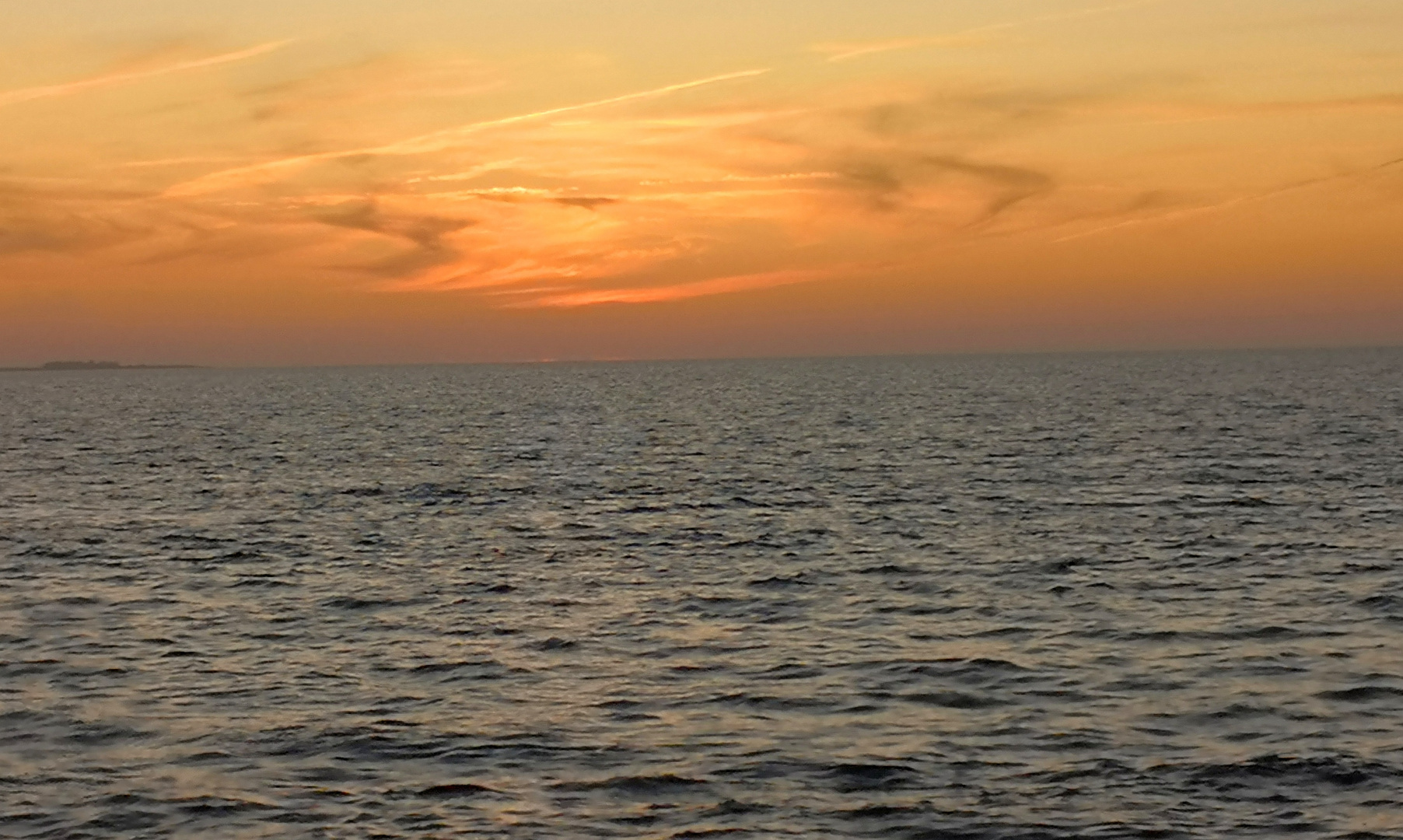 an der Hafen-Mole Dagebüll - gestern Abend... 