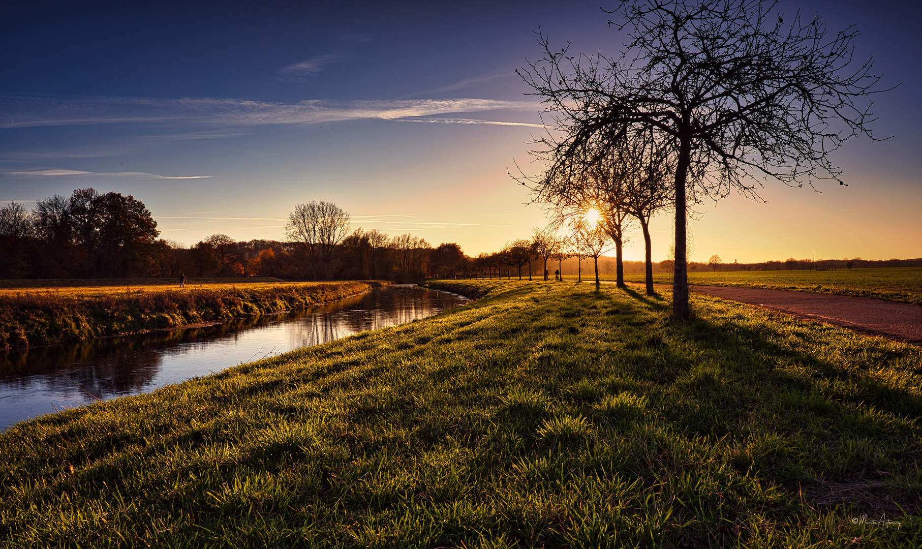 An der Hase geht die Sonne unter