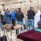 An der Klagemauer auf dem Tempelberg in Jerusalem