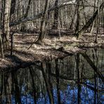 AN DER KRUMMEN LAKE IST DER BLAUE HIMMEL UNTEN