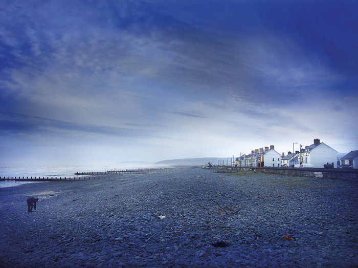 an der küste in borth