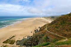 an der Küste von Barneville-Carteret, Normandie