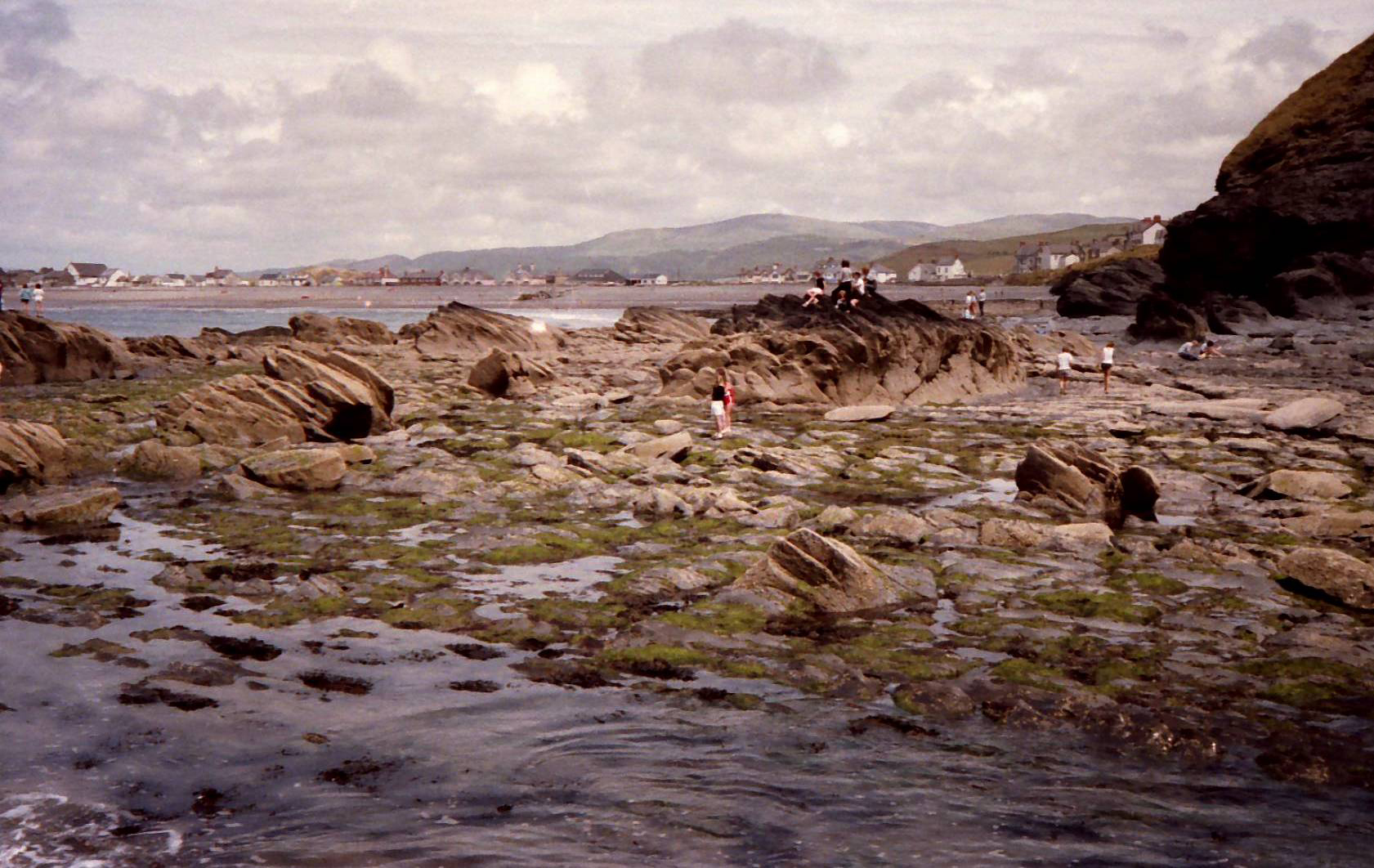 An der Küste von Borth, Wales