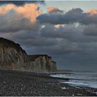 an der Küste von Quiberville (Normandie)