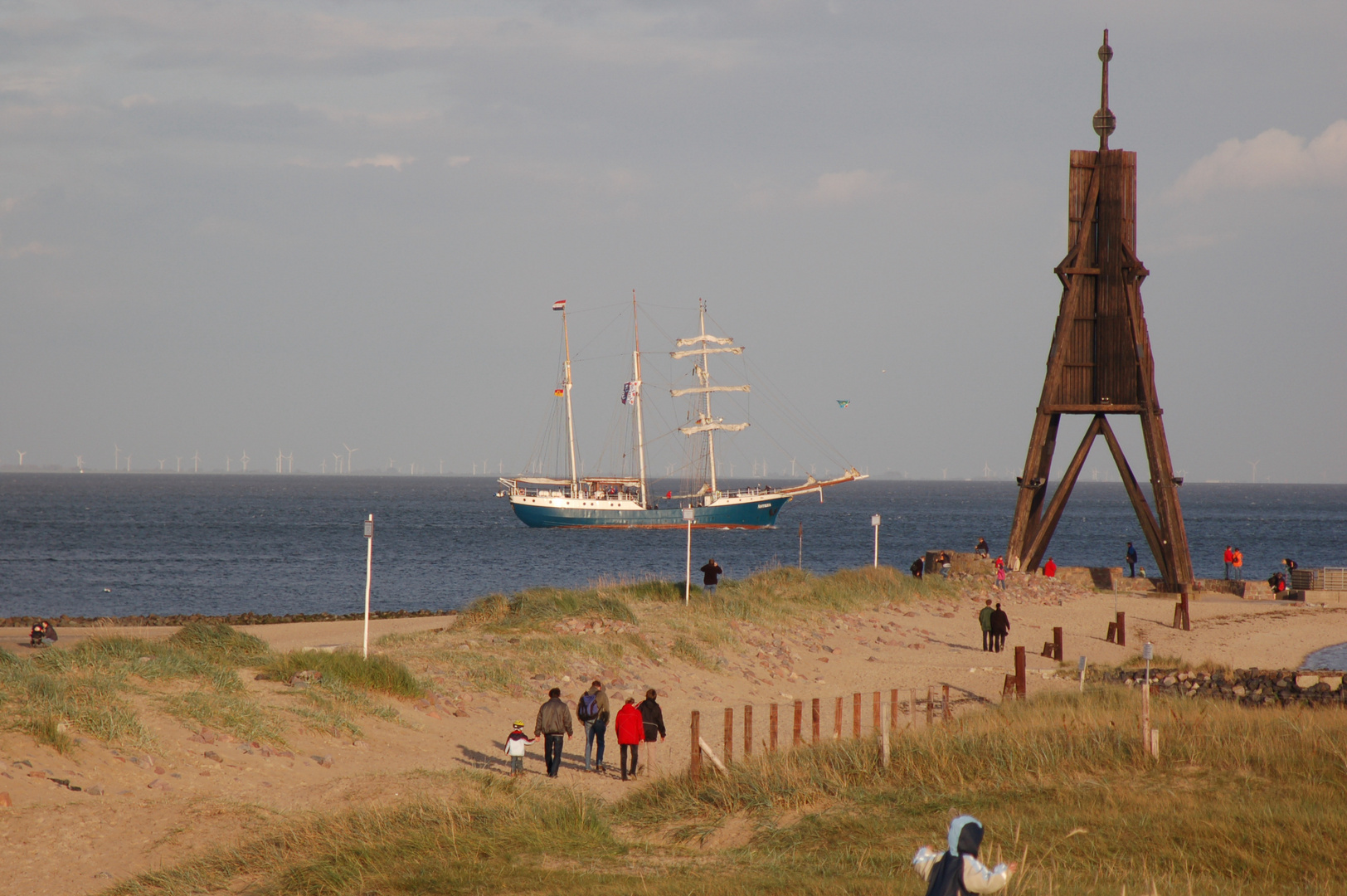 an der Kugelbake in Cuxhaven