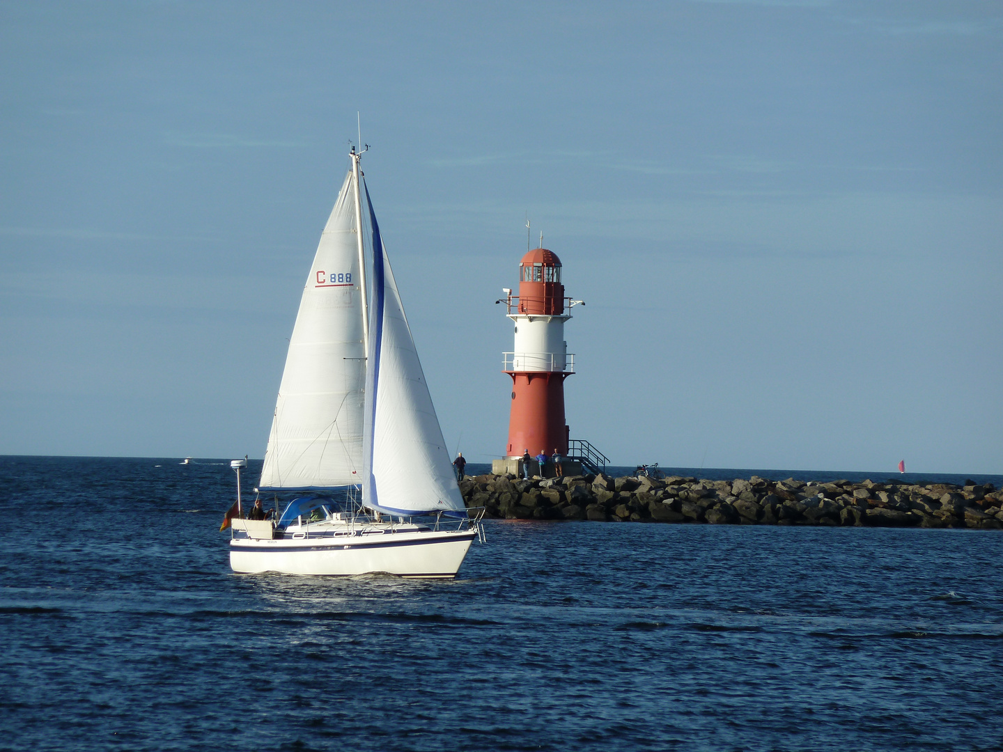 An der Mole in Warnemünde