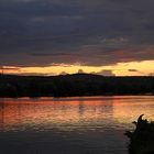 An der Mosel  ein schöner Sonnenuntergang.