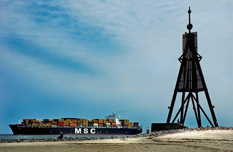 ... an der nordseeküste - m s c  und die kugelbaake ...