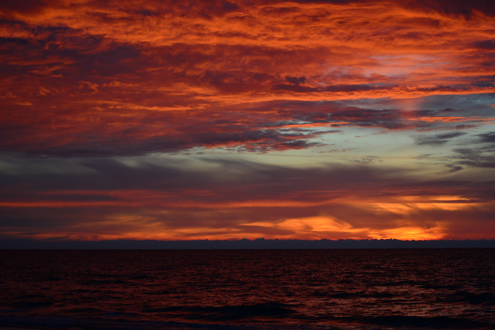 An der Ostsee, ich dachte der Himmel brennt!