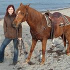 An der Ostsee mit dem Pferd