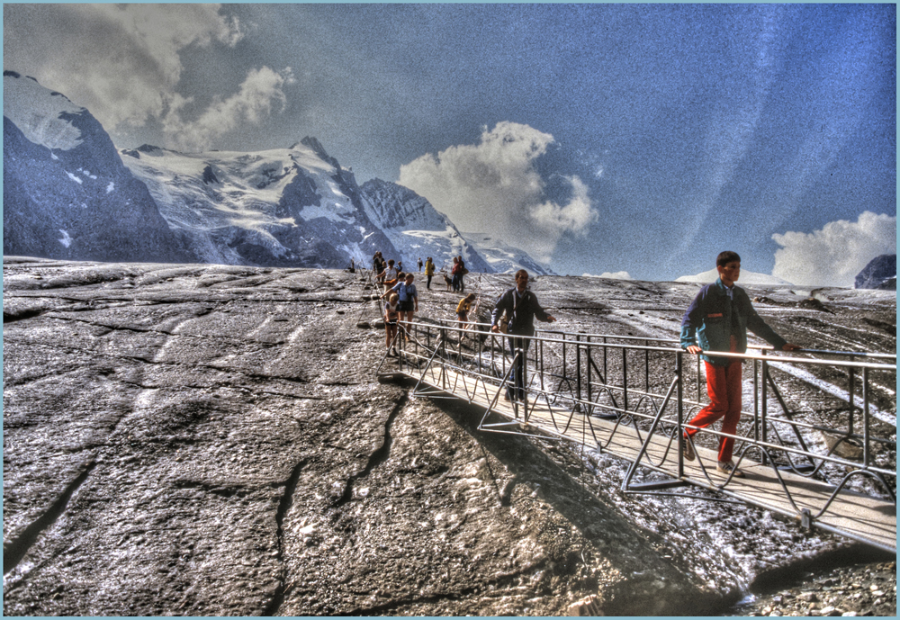 An der Pasterze , Grossglockner 1984