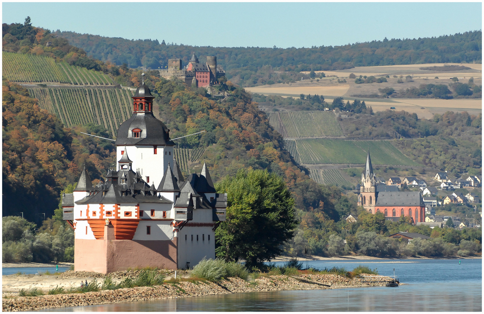 An der Pfalz vorbei nach Oberwesel