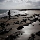 an der Playa de guacimeta auf Lanzarote