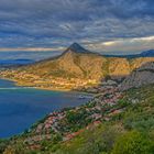 An der schönen blauen Adria - morgentlicher Blick auf Omis