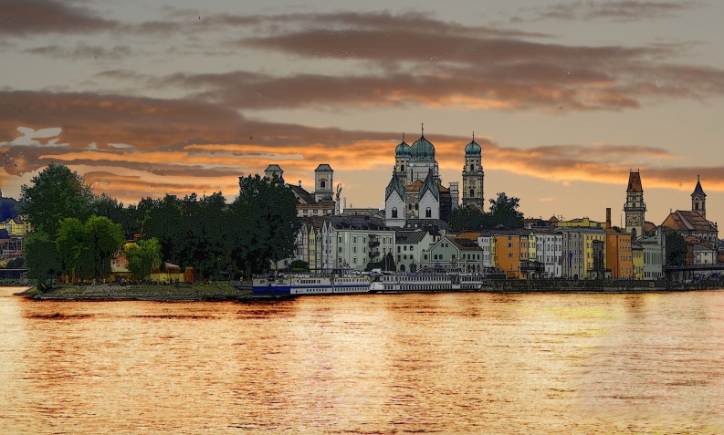 --an der schönen "roten "Donau--