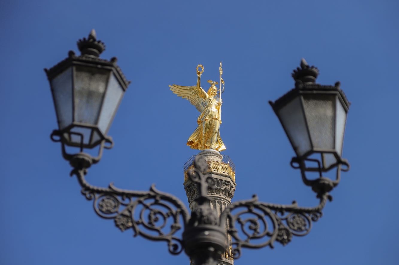 An der Siegessäule in Berlin