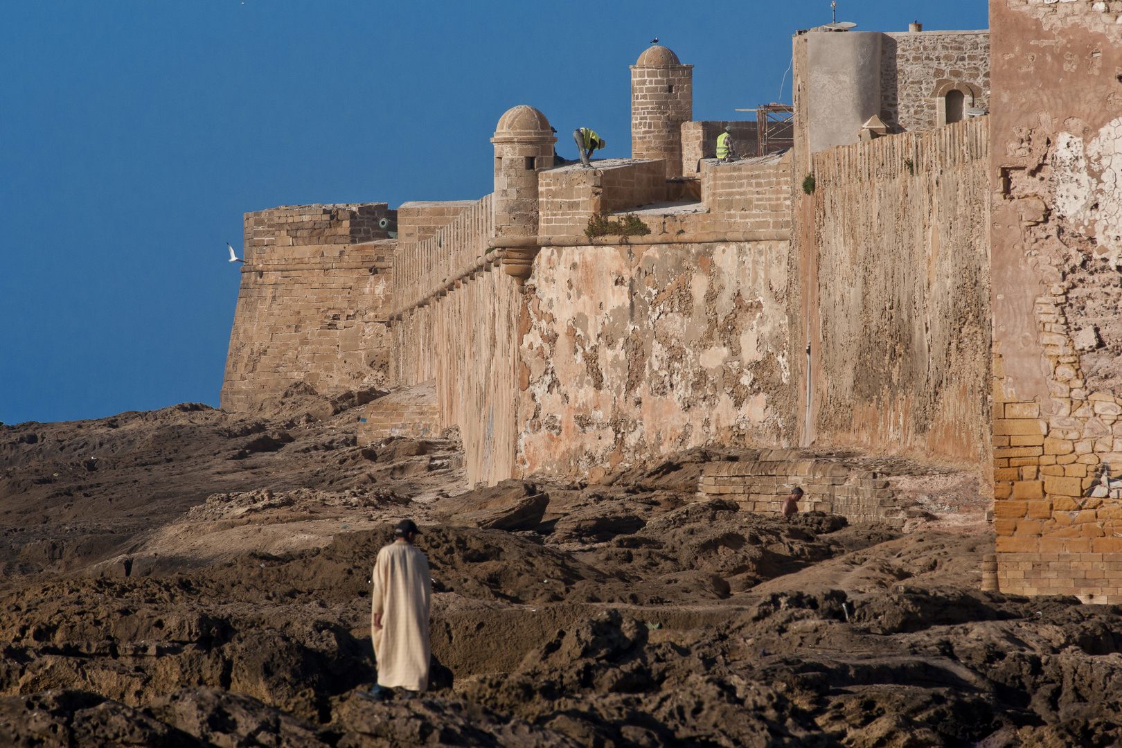 An der Stadtmauer von Essaouira, März 2017