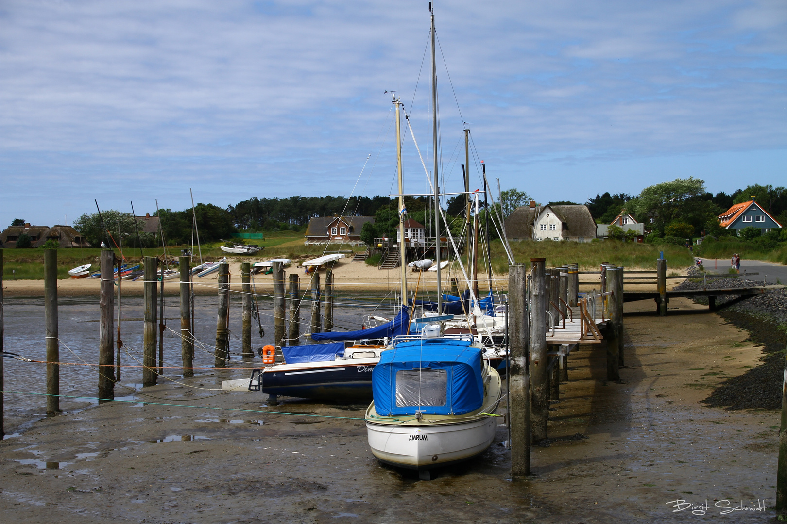 An der Steenodder Mole bei Ebbe