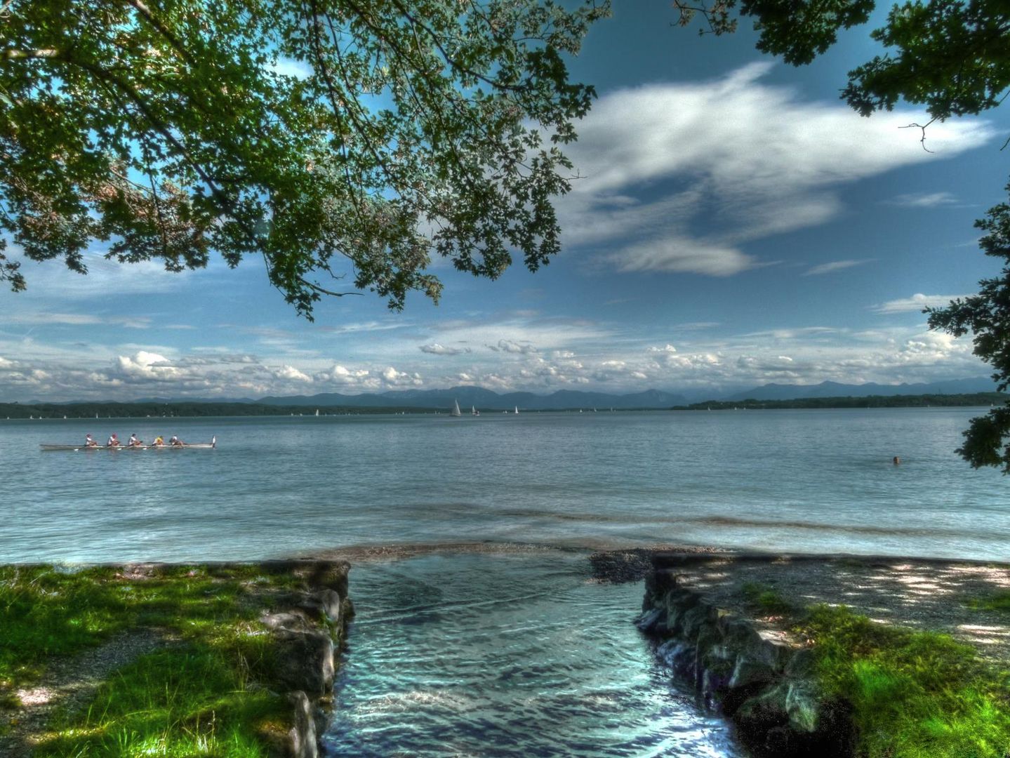 An der Uferpromenade in Tutzing