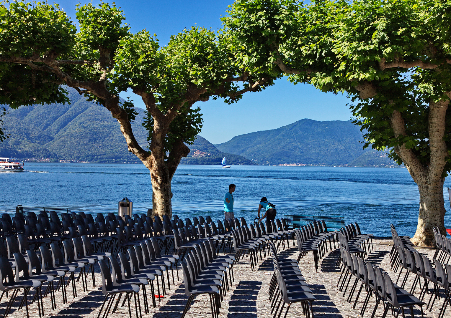 An der Uferpromenade von Ascona - Lago Maggiore - Tessin