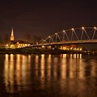 An der Weser bei Nacht