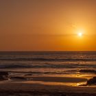 An der Westküste Fuerteventuras - Sonnenuntergang bei El Cotillo