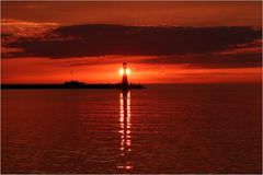 An der Westmole in Warnemünde...