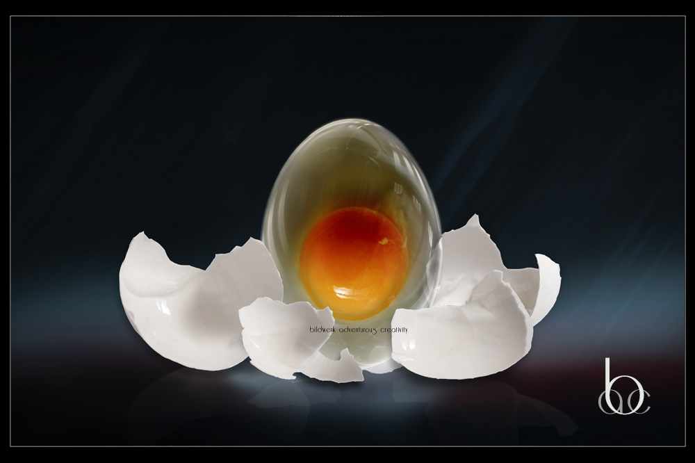 An egg of glass