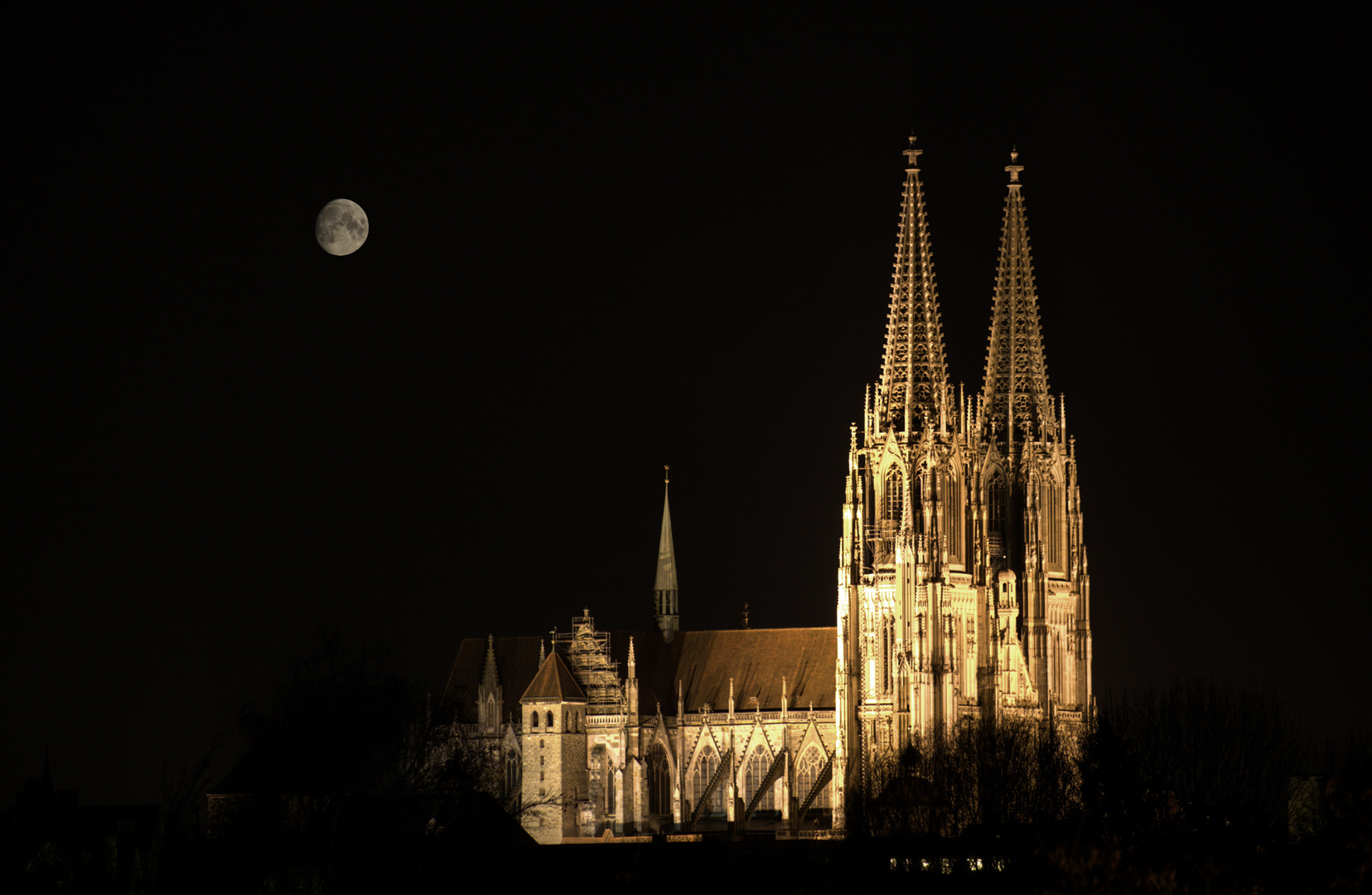 an einem Abend im Frühling