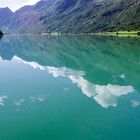 an einem Fjord in Norwegen 