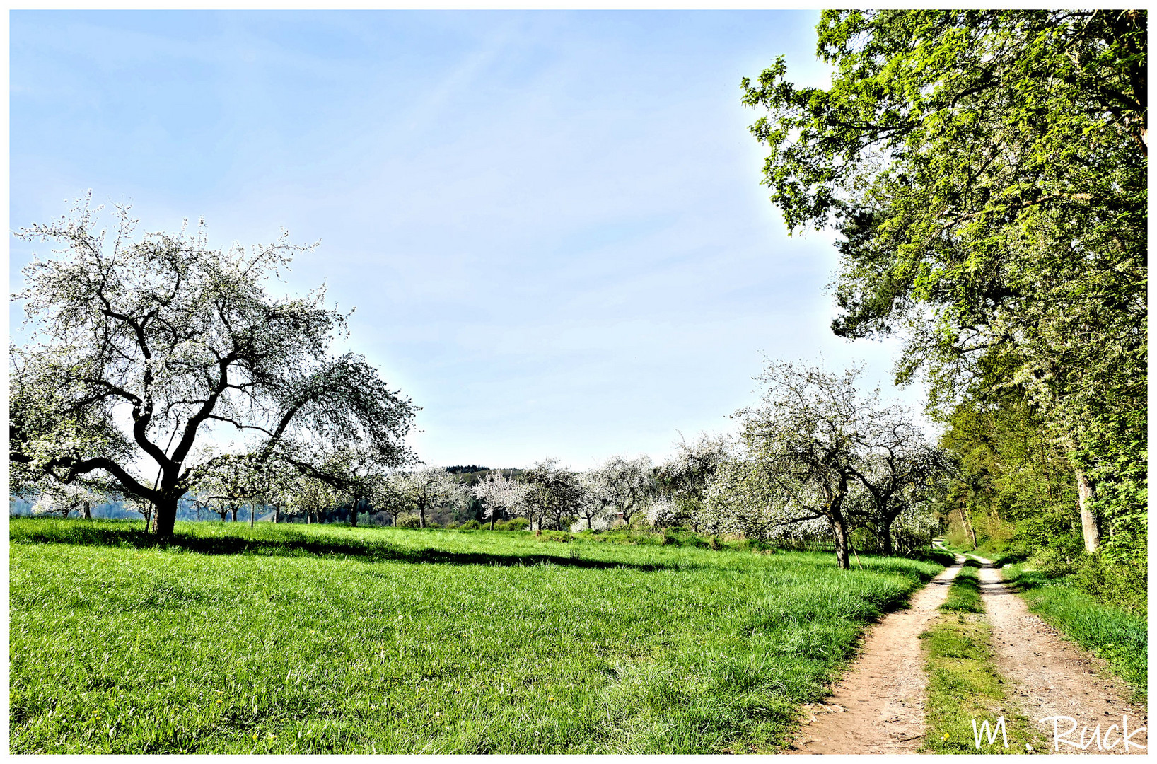 An einem Frühlingstag unterwegs 