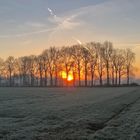 An einem kalten Wintermorgen auf dem Weg zu meinem Revier.......