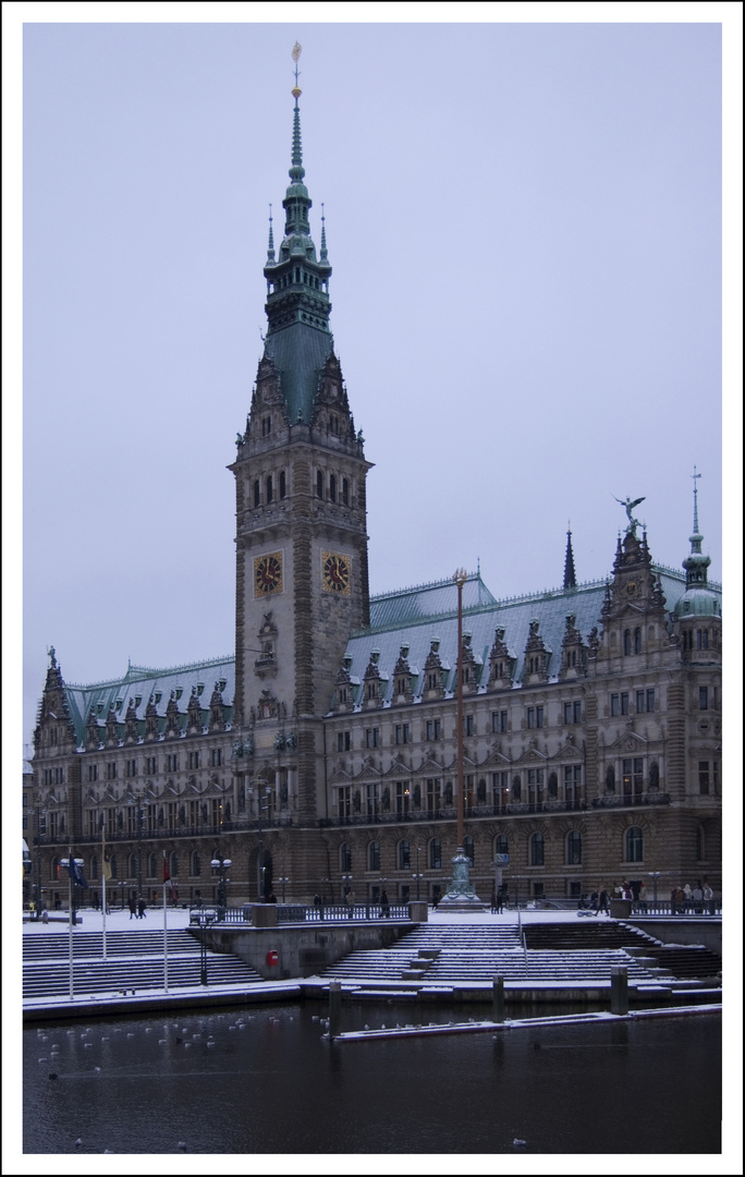 An einem kalten Winternachmittag