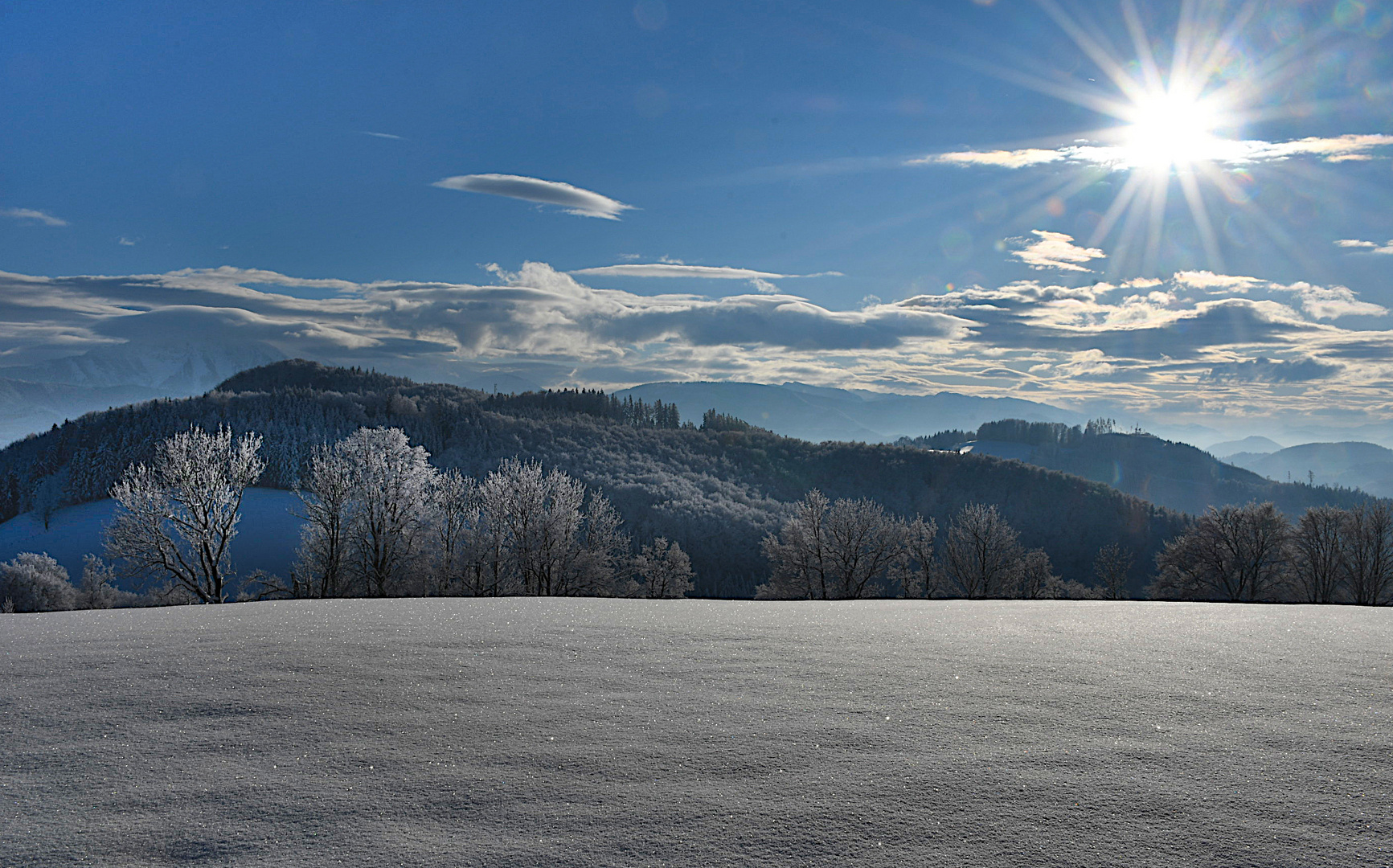 An einem kalten Wintertag