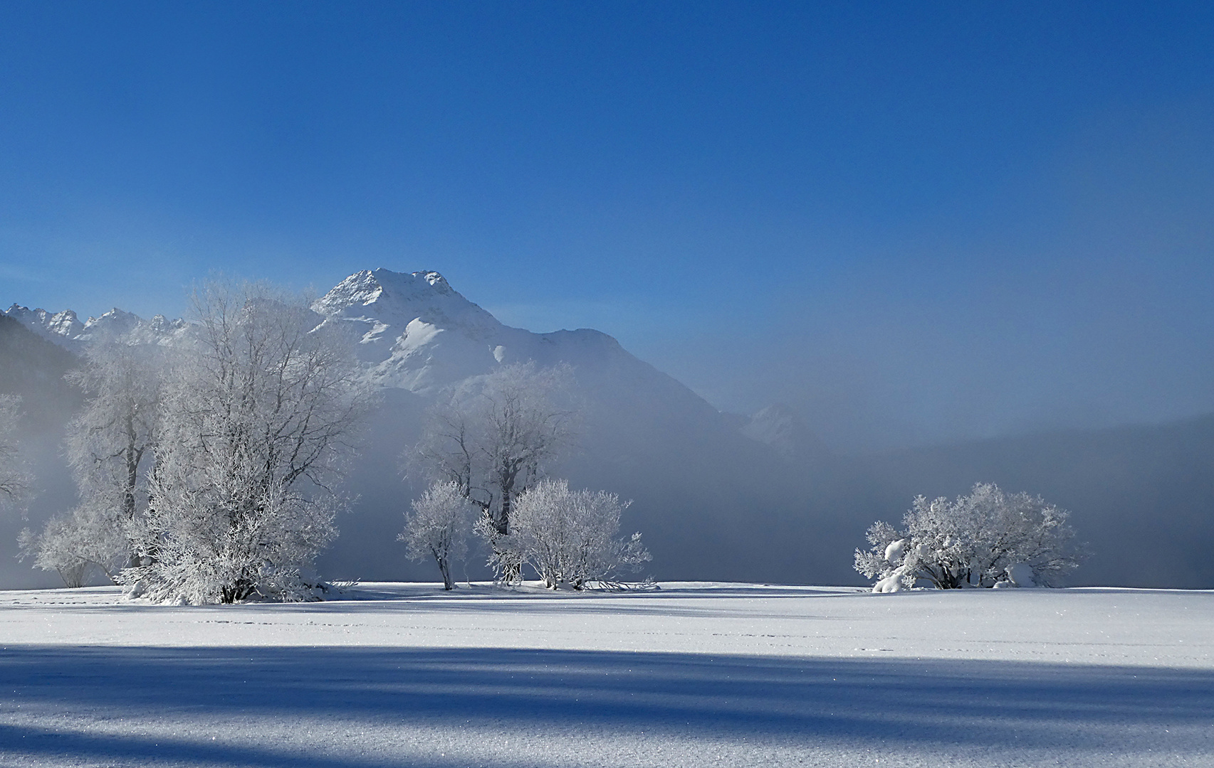 an einem kühlen Wintermorgen..