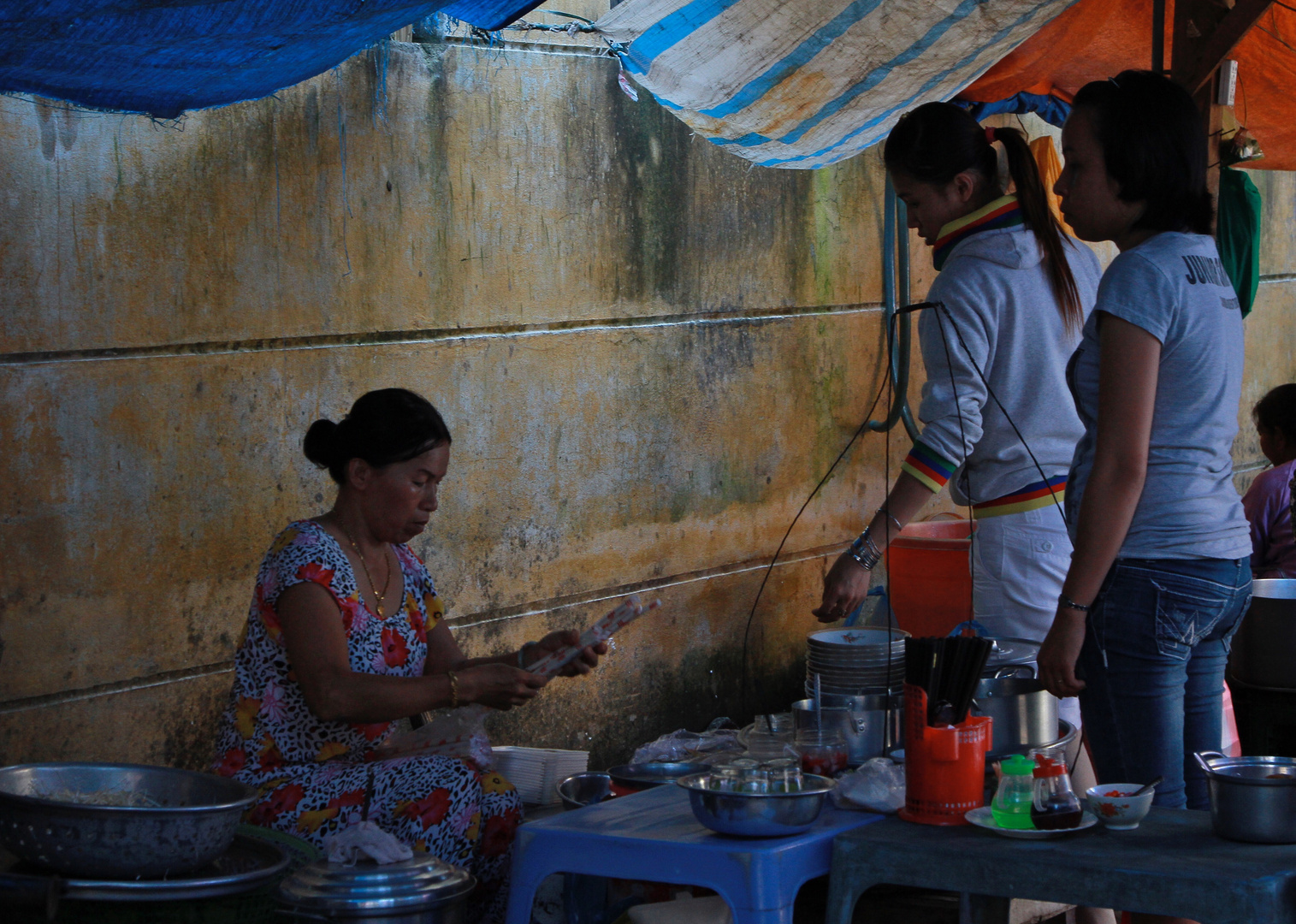 An einem Marktstand in Hoi An, Vietnam