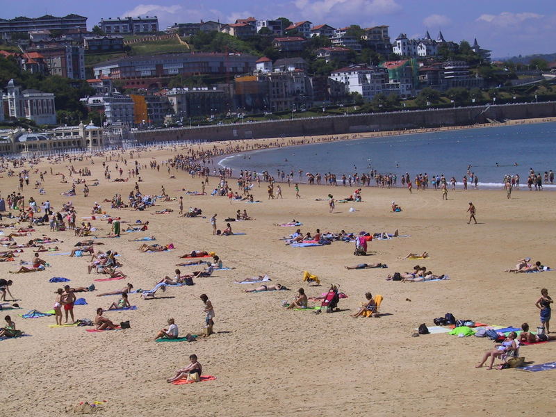 An einem Mittwoch in San Sebastian im Juni 2004