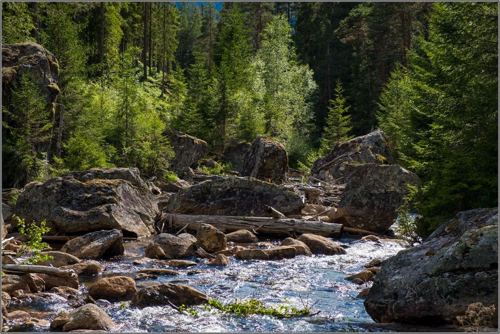 An einem Nebenfluss der Otra ...