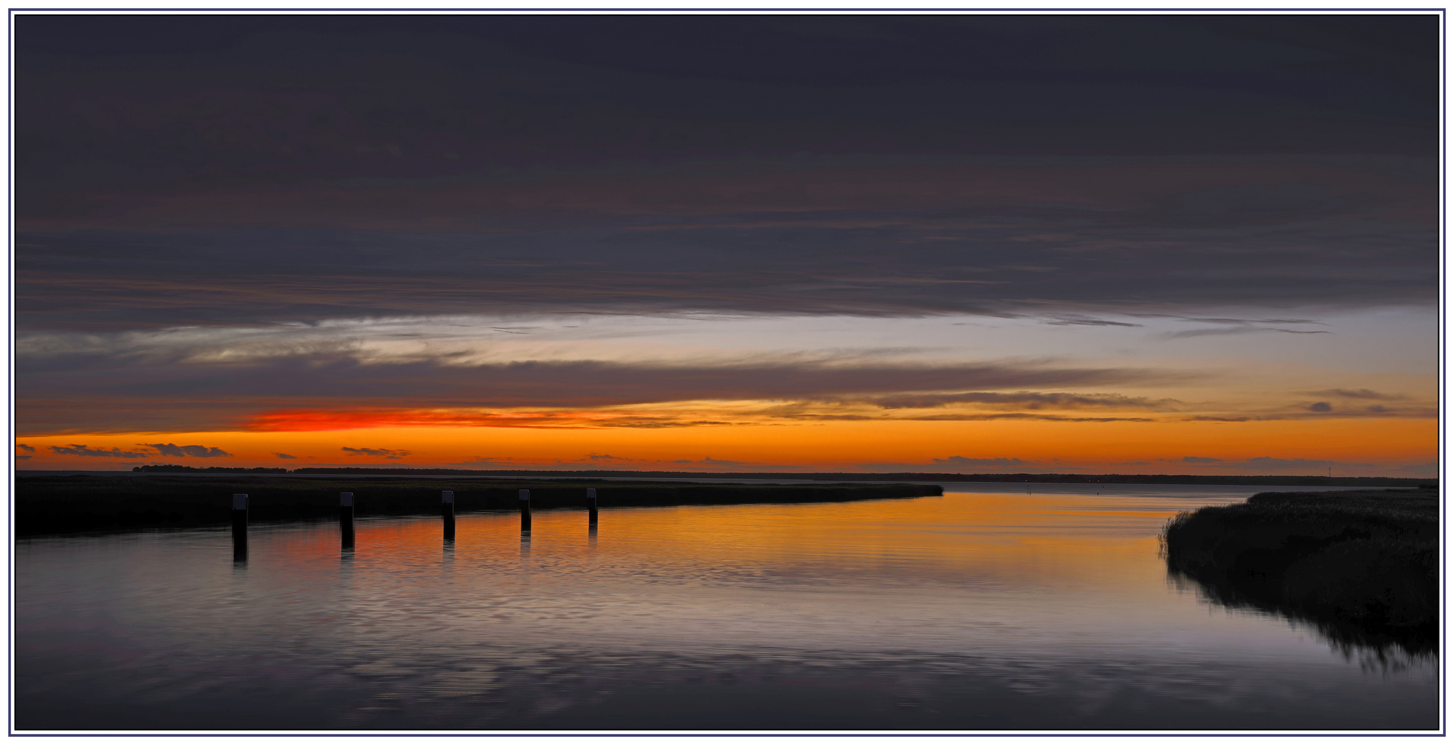 An einem Novemberabend am Bodden