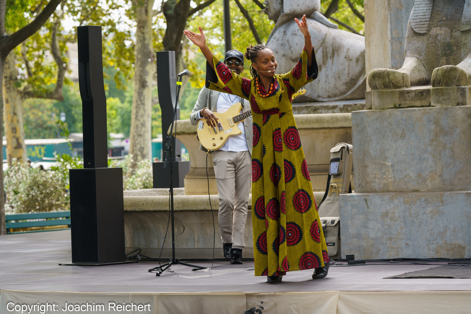 An einem Samstag auf dem Place du Châtelet von Paris